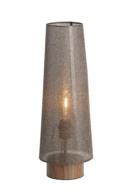 Light & Living Bruine tafellampHowie hout Ø 19cm - 1891483