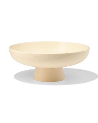 051 Schaal Op Voet Keramiek Zand (creme)
