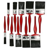 DID Verfkwasten set - 2x - 5-delig - plat - verschillende breedtes - smal - kunststof