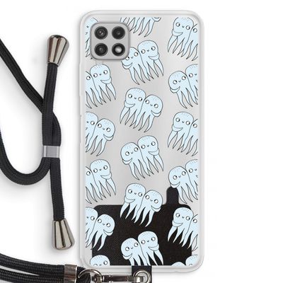 Octopussen: Samsung Galaxy A22 4G Transparant Hoesje met koord