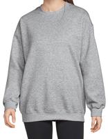 Gildan GSF000 Softstyle® Midweight Fleece Adult Crewneck Sweatshirt - Sport Grey (Heather) - M - thumbnail