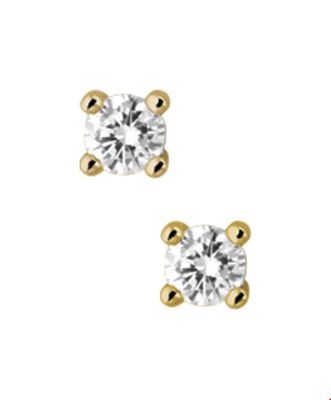 TFT Oorknoppen Diamant 0.50 Ct. Geelgoud Glanzend