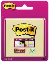 Post-it Super Sticky notes, 90 vel, ft 76 x 76 mm, geel