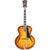 D&apos;Angelico Excel Style B Dark Iced Tea Burst semi-akoestische gitaar met deluxe hardshell koffer