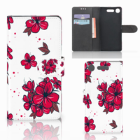 Sony Xperia XZ1 Hoesje Blossom Red | Portemonnee hoesje