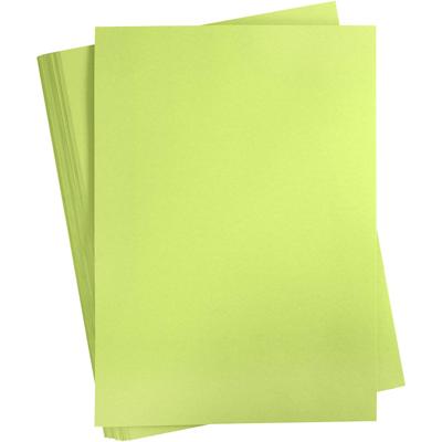 Creativ Company Gekleurd karton, a2, vel 420x594 mm, 180 gr, lichtgroen, 100 vel/ 1 doos