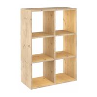 Planken Astigarraga Dinamic 6 Bruin Natuurlijk Pijnboom 70,8 x 33 x 105,4 cm Kubussen Modulair