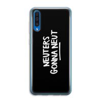 Neuters (zwart): Samsung Galaxy A50 Transparant Hoesje