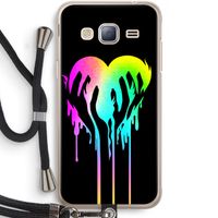 Hold My Heart: Samsung Galaxy J3 (2016) Transparant Hoesje met koord