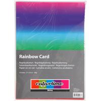 Regenboogpapier, A4, vel 210x297 mm, 180 gr, 10 vel/ 1 doos