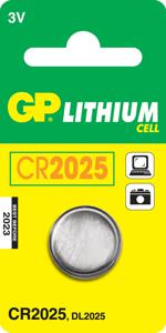 GP Batteries Lithium Cell CR2025 Wegwerpbatterij