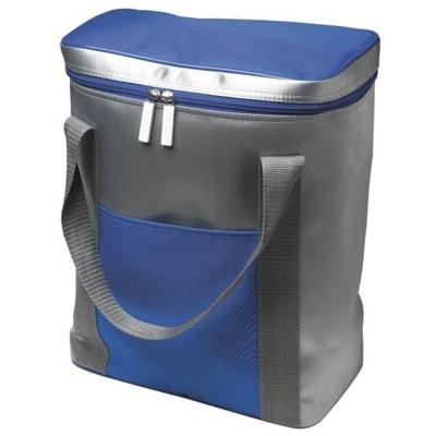 Koeltas - Grote koeltas zilver/blauw - 15 liter - ideaal voor onderweg Koeltas - Grote koeltas zilver/blauw - 15 liter - ideaal voor onderweg