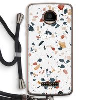 Terrazzo N°4: Motorola Moto Z Force Transparant Hoesje met koord