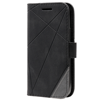 Samsung Galaxy S24 hoesje - Bookcase - Pasjeshouder - Portemonnee - Patroon - Kunstleer - Zwart - thumbnail