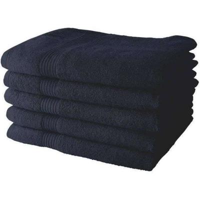 Set van 5 TODAY badhanddoeken 70x130 cm 100% katoen - marineblauw