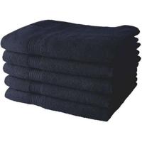 Set van 5 TODAY badhanddoeken 70x130 cm 100% katoen - marineblauw