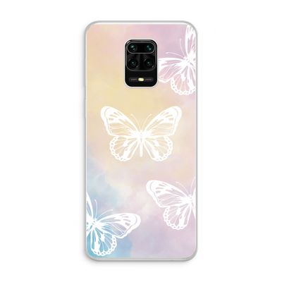 White butterfly: Xiaomi Redmi Note 10 Lite Transparant Hoesje
