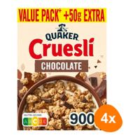 Quaker - Cruesli Chocolade - 4x 900g