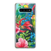 Papegaaien: Samsung Galaxy S10 Plus Transparant Hoesje