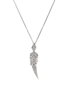 Stephen Webster collier Magnipheasant en or blanc 18ct à pendentif pavé de diamants - Argent