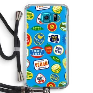 Fruitsticker: Samsung Galaxy S6 Transparant Hoesje met koord