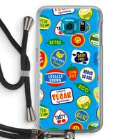 Fruitsticker: Samsung Galaxy S6 Transparant Hoesje met koord