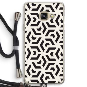 Crazy pattern: Samsung Galaxy A3 (2016) Transparant Hoesje met koord