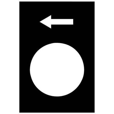 Harmony Etiket zwart witte pijl omlaag | 10 stuk stuks