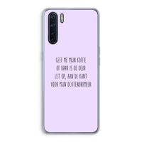 Ochtendhumeur: Oppo A91 Transparant Hoesje