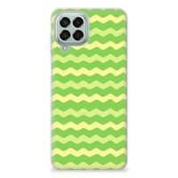 Samsung Galaxy M33 TPU bumper Waves Green