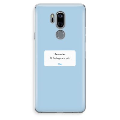 Reminder: LG G7 Thinq Transparant Hoesje