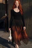 Nauwsluitende midi-jurk - BLACK - XL