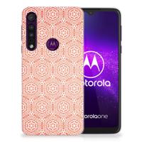 Motorola One Macro | TPU bumper | Pattern Orange