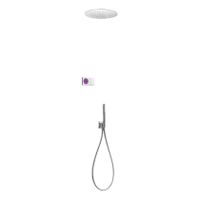Regendouche set electronisch Tres Shower technology | Inbouw | Thermostaatkraan | 2-weg | Rond | Chroom - thumbnail
