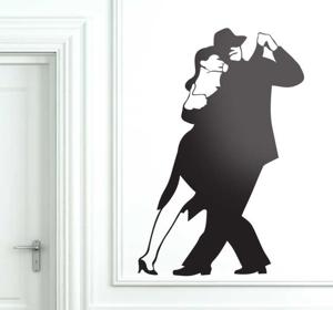 Sticker koppel tango dansers