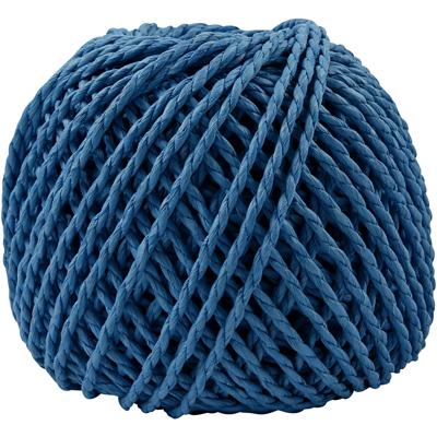 Creativ Company Papier garen, dikte 2,5-3 mm, donkerblauw, 150 gr, 40 m/ 1 bol