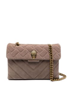 Kurt Geiger London sac porté épaule Kensington en daim - Marron