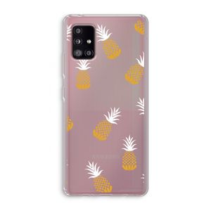 Ananasjes: Samsung Galaxy A51 5G Transparant Hoesje