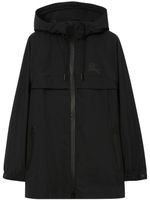 Burberry parka à capuche ceinturée - Noir - thumbnail