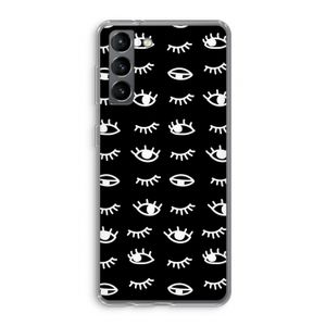 Eye pattern #3: Samsung Galaxy S21 Transparant Hoesje
