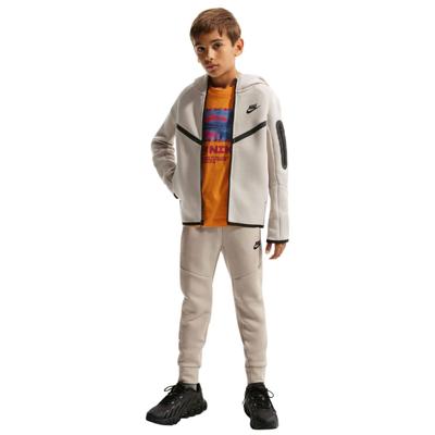 Nike Tech Fleece Sportswear Trainingspak Kids Donkergrijs Beige Zwart
