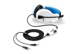 Sharkoon RUSH ER3 Headset Bedraad Hoofdband Gamen Zwart, Blauw, Wit