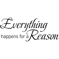 Everything happens for a reason - Muursticker - thumbnail