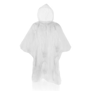 Pakket van 6x stuks wegwerp regenponcho wit