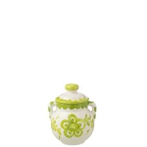 J-Line Jar Granada Ceramic White|Green