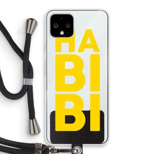 Habibi Majorelle : Pixel 4 Transparant Hoesje met koord