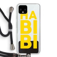 Habibi Majorelle : Pixel 4 Transparant Hoesje met koord