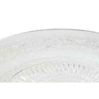 Eetbord Home ESPRIT Transparant Kristal 33 x 33 x 9,4 cm