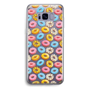 Pink donuts: Samsung Galaxy S8 Plus Transparant Hoesje