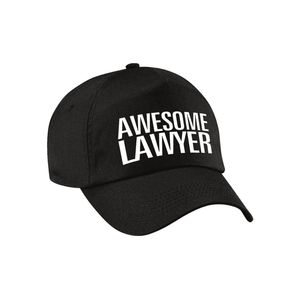 Awesome lawyer pet / cap zwart voor volwassenen - Geweldige advocaat cadeau